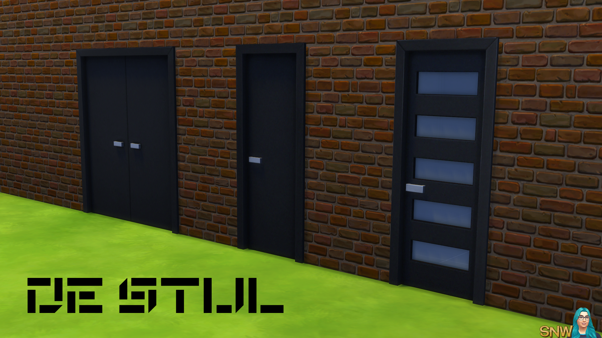 De Stijl Modern Front Door 6 Snw Mysimsnetwork Com