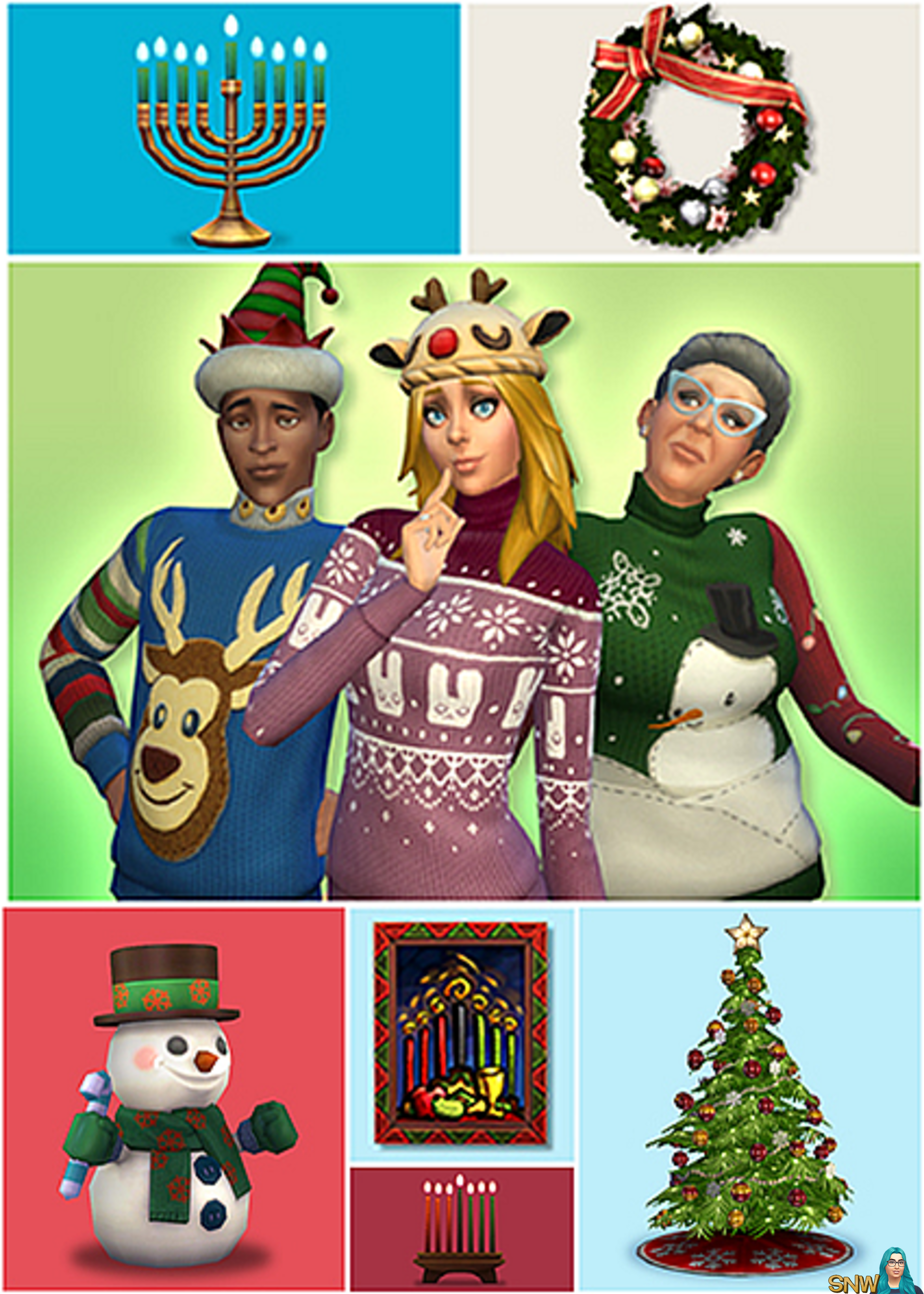 The Sims 4 Holiday Celebration Pack SNW